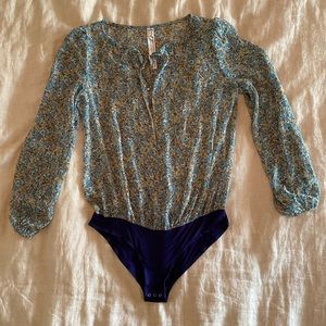 Intimately Free People Floral Bodysuit